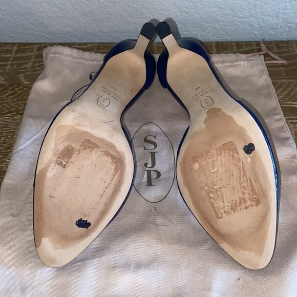 SJP Tanny Blue Mary Jane 4” Heels - Picture 9 of 16